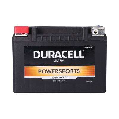 Duracell Ultra 9-BS 12V 120CCA AGM Powersport Battery for Motorcycle ATV