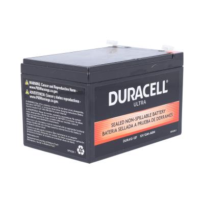 Reliable Duracell Ultra 12V 12Ah AGM Sealed Lead Acid Battery F1 Terminals
