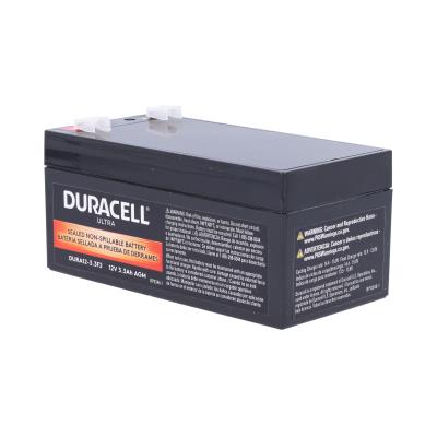 Duracell Ultra 12V 3.3AH General Purpose AGM Sealed Lead Acid Battery F2 Terminals