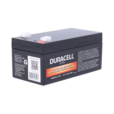 Duracell Ultra 12V 3.3AH General Purpose AGM Sealed Lead Acid Battery F2 Terminals