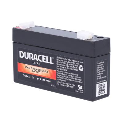 Duracell Ultra 6V 1.3AH General Purpose AGM Sealed Lead Acid F1 Battery