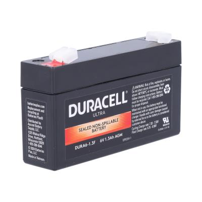 Duracell Ultra 6V 1.3AH General Purpose AGM Sealed Lead Acid F1 Battery