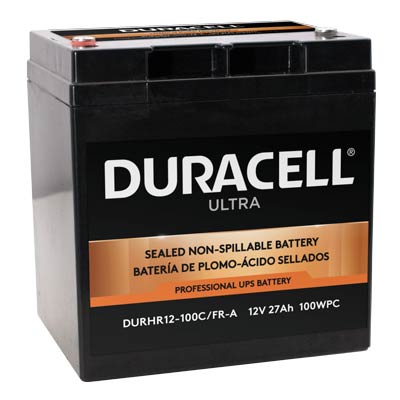 Duracell Ultra 12V 27AH AGM High Rate SLA Battery M6 C Terminals