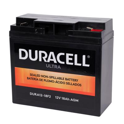 Duracell Ultra 12V 18AH AGM Sealed Lead Acid Battery F2 Terminals