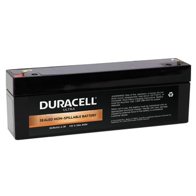 Duracell Ultra 12V 2.3AH AGM Sealed Lead Acid Battery F1 Terminals