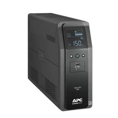 APC Back-UPS Pro 1500VA UPS Battery Backup: 10 Outlets, Dual USB Ports, Surge Protection