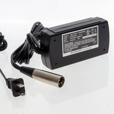 Schauer 24V 2 Amp Automatic SLA Battery Charger for Wheelchairs & Scooters