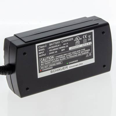 Schauer 24V 2 Amp Automatic SLA Battery Charger for Wheelchairs & Scooters