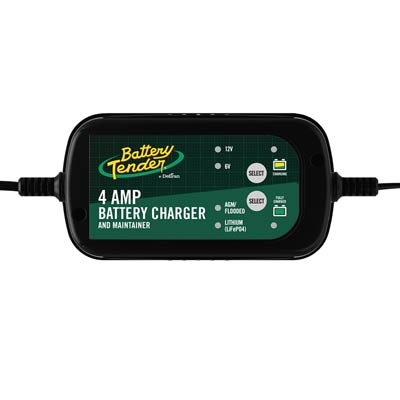 Battery Tender 6/12V Selectable Smart Charger for Car ATV Motorcycle Marine Batteries