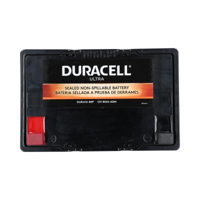 Duracell Ultra 12V 80AH AGM Sealed Lead Acid Battery P Terminals Power Mobility