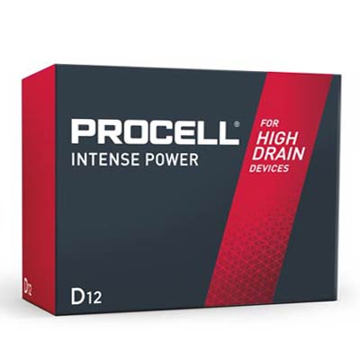 Duracell ProCell Intense 1.5V D LR20 Alkaline Battery 12-Pack High-Performance