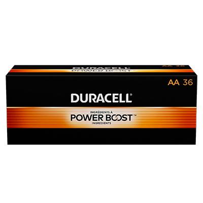 Duracell Coppertop AA 1.5V Alkaline Batteries, Long-Lasting Power, 36-Pack