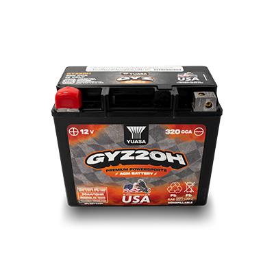 Yuasa GYZ20H 12V 20Ah 320CCA AGM Powersport Battery High Performance