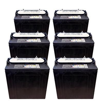 Werker 8V 165Ah GC8 Deep Cycle Golf Cart Battery 6-Pack - SLIGC8-875 ...