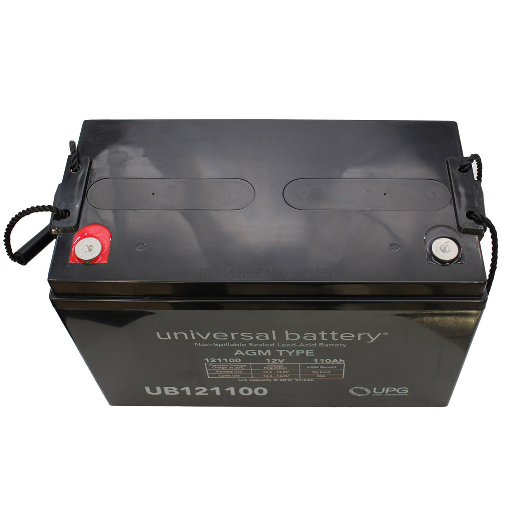 Ub121100 Universal UB121100 12V 110AH Deep Cycle Sealed AGM Battery with Insert ...