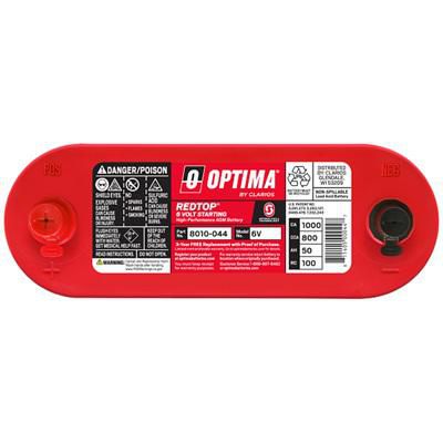 Optima Red Top 6V Car Battery | 800CCA AGM | OPT8010-044– Battery Orbit