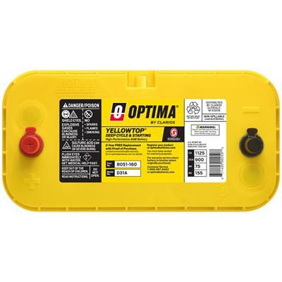 Orbit Optima Optima Yellow Top AGM Battery 900CCA Group 31 - OPT8051-160– Battery Orbit