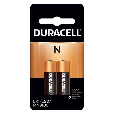 Duracell Coppertop 1.5V N LR1 Alkaline Battery 2-Pack for Medical Devices
