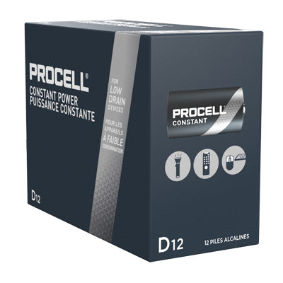 Duracell ProCell 1.5V D/LR20 Alkaline Batteries 12-Pack for Industrial Devices