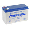 Power Sonic 12V 7AH AGM SLA Battery, F2 Terminals, Backup & Cycling