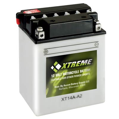 Xtreme High Performance 14A-A2 12V 190CCA Flooded Powersport Battery ATV Motorcycle