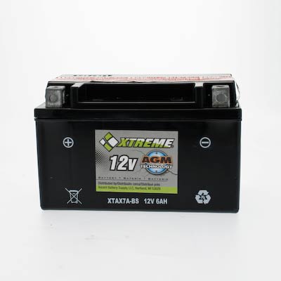 Xtreme 7A-BS 12V 90CCA AGM Powersport Battery for Motorcycles ATVs