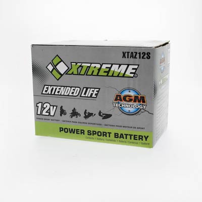 Xtreme Z12S 12V 210CCA AGM Powersport Battery – Spill-Proof, Vibration-Resistant