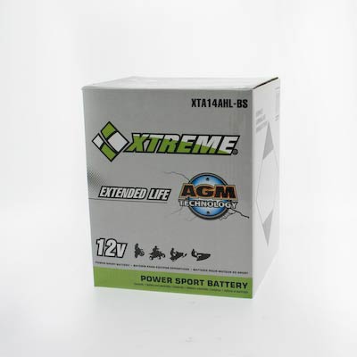 Xtreme 14AHL-BS 12V 205CCA High-Performance AGM Powersport Battery Spill-Proof