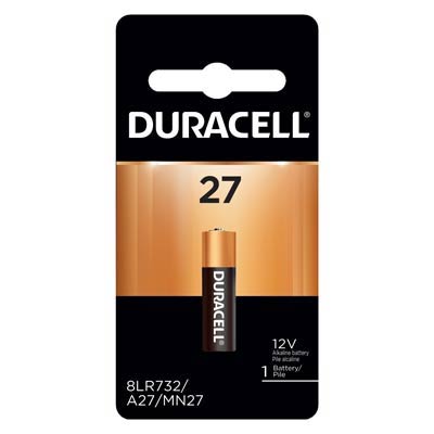 Duracell Coppertop 12V A27 Alkaline Battery - Reliable Power 1 Pack