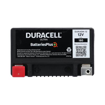 Duracell Ultra 12-BS 12V 180CCA AGM Powersport Battery: Reliable, Spill-Proof, Maintenance-Free