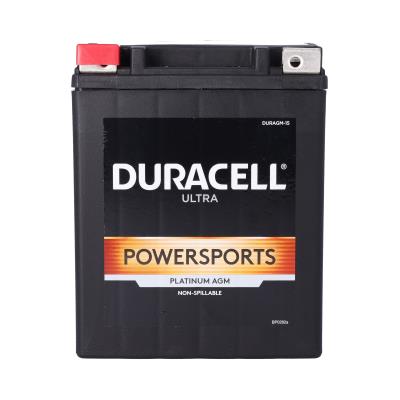 Duracell Ultra 14AH-BS 12V 220CCA AGM Powersport Battery for Motorcycles ATVs