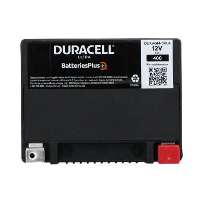 Duracell Ultra 30LA 12V 400CCA AGM Powersport Battery