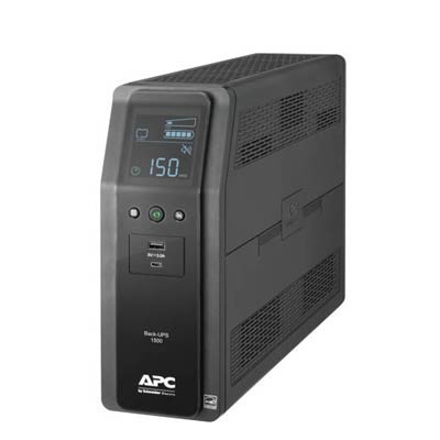 APC Back-UPS Pro 1500VA UPS Battery Backup: 10 Outlets, Dual USB Ports, Surge Protection